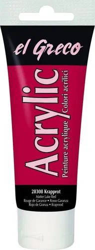 EL GRECO ACRYLIC KRAPPROT ACRYLFARBE AUF WASSERBASIS 75 mL 100ml/4,65€