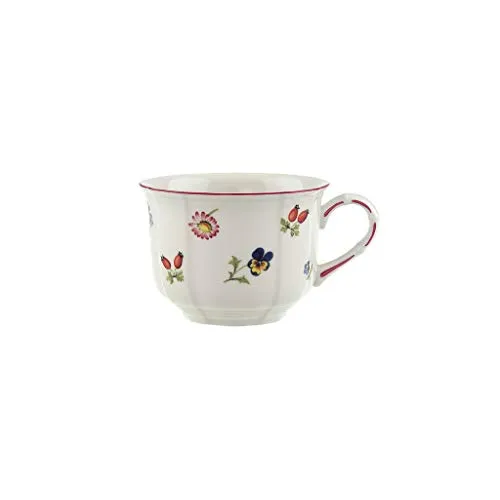 Villeroy & Boch Petite Fleur Frühstückstasse - Thermobehälter aus Porzellan mit floralen Dekor, mikrowellen- und spülmaschinenfest, ideal für gemütliche Frühstücksmomente.