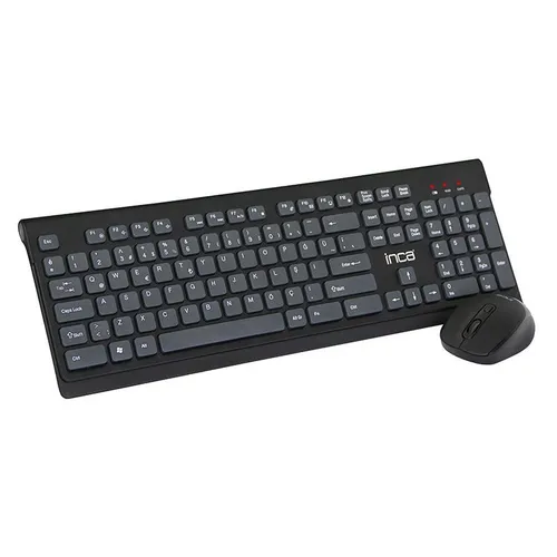 INCA IWS-519 Wireless Multimedia Slim Chocolate Design Tastatur Mouse Set - Ergonomisches Design, hochwertige Qualität und weiche Oberfläche für komfortables Arbeiten