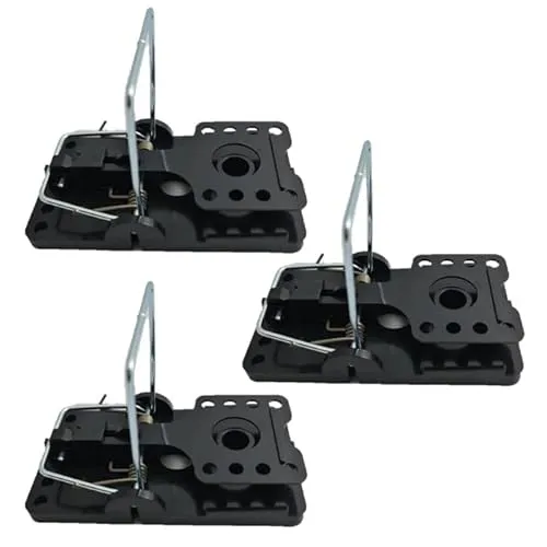3X Effektive Rattenschlagfalle – Schlagfalle Ratten - Starke Schlagkraft & Sofortwirkung – Wiederverwendbar & Hygienisch – Ideal für Haus, Keller, Garten & Garage ohne Gift