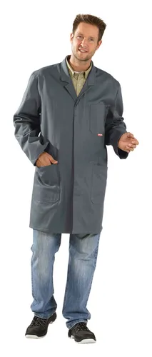 Planam Berufsmantel 100% Baumwolle Größe 50 grau