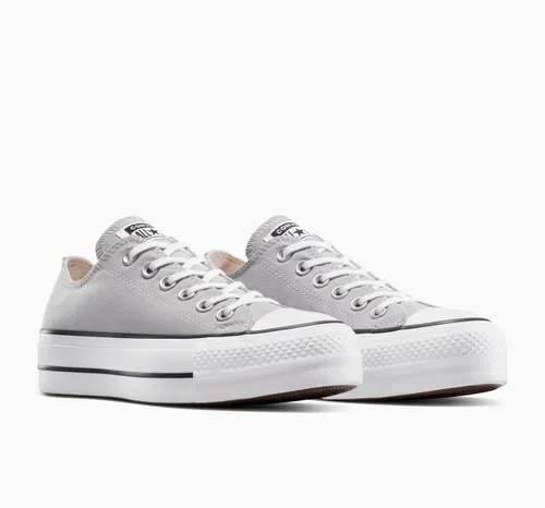 Converse CHUCK TAYLOR ALL STAR LIFT PLATFORM Sneaker grau 37 EU - Sportliche Sneaker in Grau, Größe 37 EU, mit atmungsaktivem Textil-Obermaterial und leicht profiliertem Gummilaufsohle für optimalen Komfort und Stil.