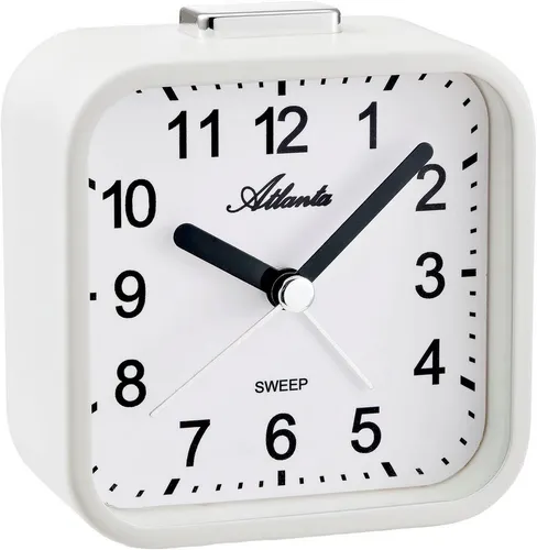 Atlanta Quarzwecker - Ideal für Reisen - Wecker mit analoger Anzeige und Beleuchtung, perfekt für unterwegs. Mit Weckwiederholung und Crescendoalarm für sanftes Aufwachen.