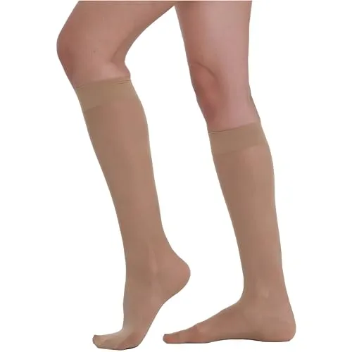 BeOnTop Kompressionsstrümpfe Damen 70 Den 1Stk - Kniestrümpfe Damen 17-18 mmHg, Stützstrümpfe Damen Comfort Support Line Compression Socks, Socken Damen by Gambetti - Made in Italy