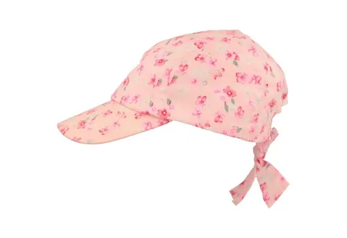 Breiter Schiebermütze leicht mit Blumen-Muster und UV Schutz 40+