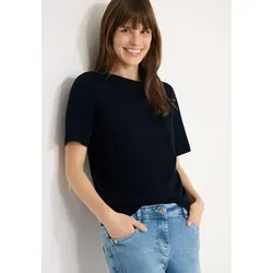 CECIL Kurzarmshirt aus weicher Baumwolle blau XXL (46) von CECIL