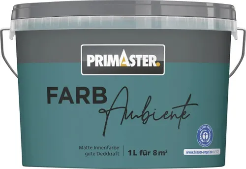 Primaster Farbambiente Wandfarbe matt petrol 1 L Innen