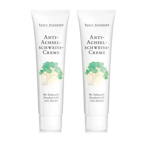 Antitranspirant-Creme gegen Achselschweiß | schweißreduzierend | 2x100ml 67€/L