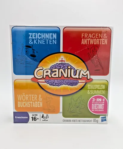 ⭐ Cranium weiße Ausgabe 3in1 Brettspiel Hasbro Gesellschaftsspiel für Erwachsene