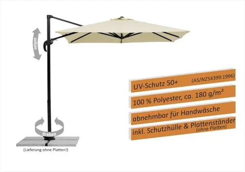 Ampelschirm Rhodos Junior 300x239 cm von Schneider Schirme