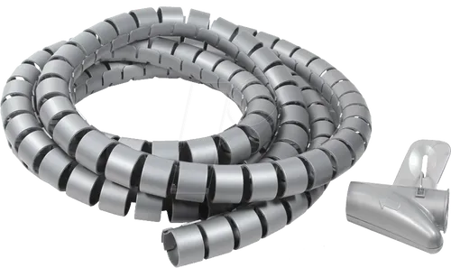 LL-SPIRAL 2500 - Spiralschlauch + Werkzeug, 2500x25mm, grau