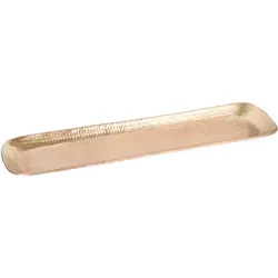 Vintage Tablett Kerzentablett Deko Hedye Gold 58cm