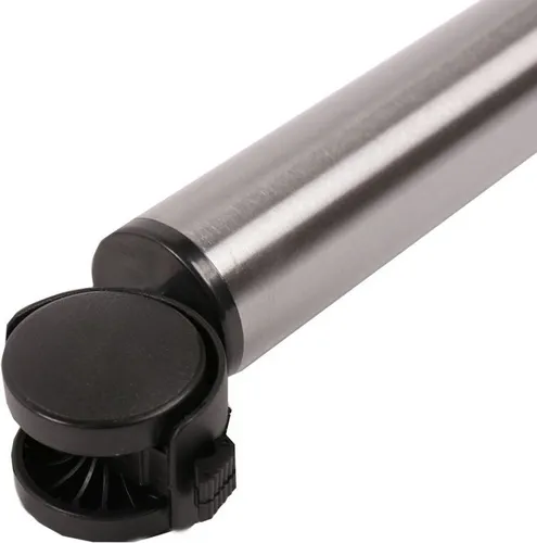 Tischbein auf Rolle Möbelfuss Möbelbein Tischbein Tischfuss 870mm ø 50mm Edelstahl Optik