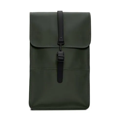 Rains Rucksack dunkelgrün RAINS-13000-03 - Wanderrucksäcke aus strapazierfähigem Polyurethan und Polyester, wasserdicht und ideal für Outdoor-Abenteuer.