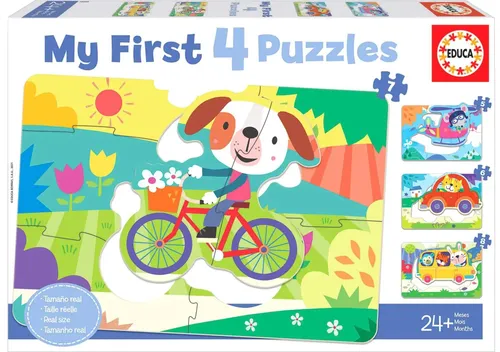 Educa-Mijn Eerste Progressieve Puzzel - Voertuigen(5,6,7,8)