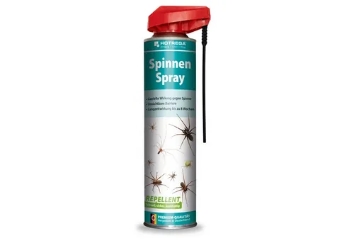 HOTREGA® Vergrämungsmittel Spinnenabwehr 600ml Spray für Haus, Keller & Lager, gebrauchsfertig, 0.6 l