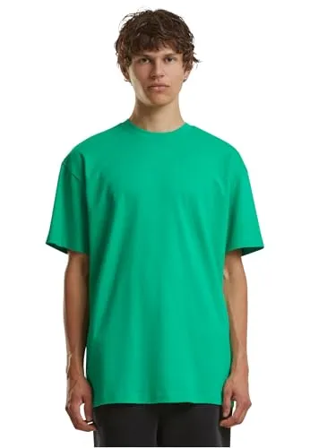 Build Your Brand Herren T-Shirt Heavy Oversize Tee, Basic T-Shirt für Männer, Oversized Fit, Baumwolle, XXL, grassgreen