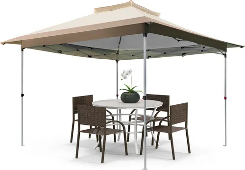 GOPLUS Gartenpavillon 3,6×3,6m