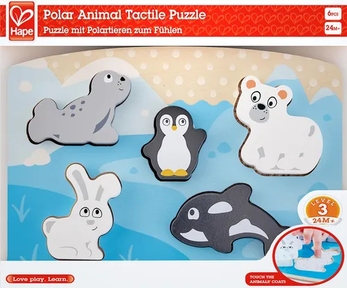 HAPE E1620 Taktile Puzzle Der Polartiere