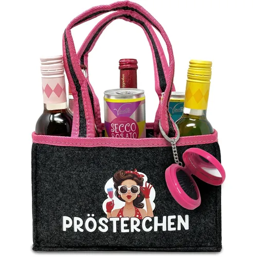 Witzige Frauenhandtasche inkl. Spiegel