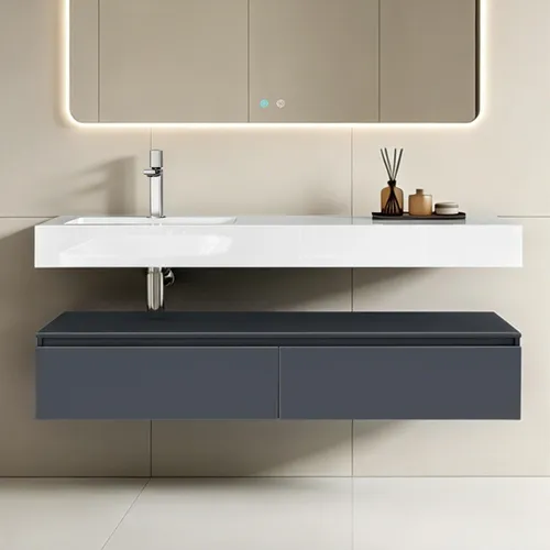 doporro Waschbeckenunterschrank Badmöbel Set mit Soft-Close