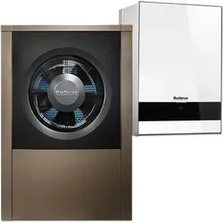 Buderus WLW196i-8 AR E, Logatherm Luft/Wasser Heizungs-Wärmepumpe, weiß