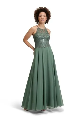 Vera Mont Damen Abendkleid rückenfrei Light Aventurine, 34 von Vera Mont