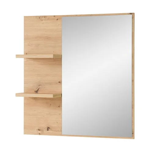 BARI Wandspiegel in Artisan Eiche Optik - Dekorative Wandspiegel mit praktischer Ablage für Flur & Garderobe, FSC-zertifiziert und ideal für jeden Wohnstil - Maße: 78 x 80 x 17 cm (B/H/T)