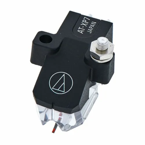 Audio-Technica AT-XP7 Elliptischer Tonabnehmer für DJs - Tonabnehmer für DJ's mit hervorragenden Klangeigenschaften und hohem Ausgangspegel, ideal für Events und Clubs. Perfekt für klare Wiedergabe höherer Frequenzen dank Edelstahlseilaufhängung.