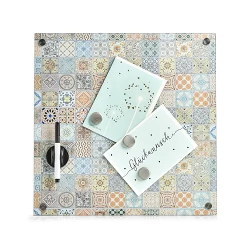 Produktbild Memoboard aus Glas Mosaik Magnettafel HTI living