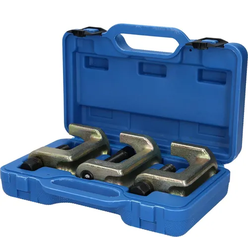 BRILLIANT TOOLS BT661000 Kugelgelenk-Abdrücker-Satz - Abzieher für die einfache, zerstörungsfreie Demontage von Spurstangen- und Traggelenken. Mit drei Abziehfußgrößen für die meisten Pkw und leichten Nutzfahrzeuge – ein Qualitätswerkzeug powered by KS TOOLS.