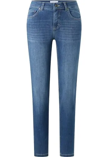 Angels Damen Jeans 346 Skinny Fit 40/30 - Skinny-Fit Jeans von Angels, hoher Tragekomfort und vielseitiger Casual-Look für jeden Anlass. Mit Gürtelschlaufen, Five-Pocket-Design und geschwungener Steppung.