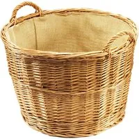 Kobolo Kaminholzkorb rund aus Weide, D 62 cm von Kobolo