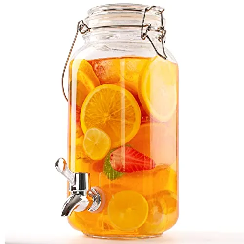 Belle Vous Getränkespender Glas mit Zapfhahn