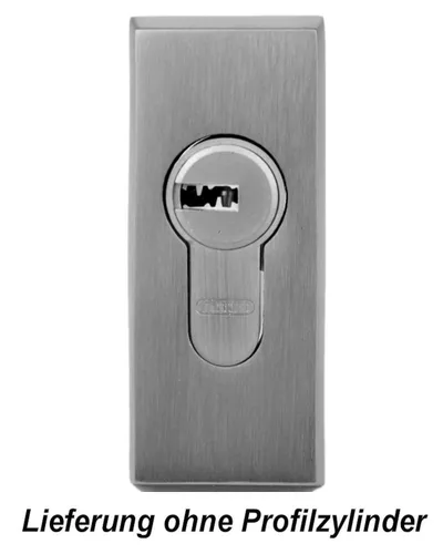 Edelstahl Schieberosette  rechteckig gefast ( massiv)