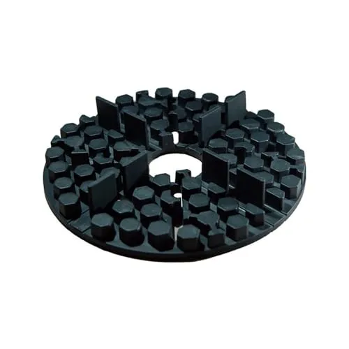 Sanpro 100 x Gummi Plattenlager | 2 mm Fugenbreite | Stelzlager für Terrassenplatten stapelbar von 10-30 mm | Teilbar in vollwertige Randstücke und Ecken | Made in Germany