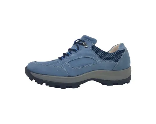 Waldläufer Damen Wander- & Bergschuhe Holly 31323731353237 Blau 38,5 EU - Wanderschuhe für Damen mit hochwertigem Leder-Obermaterial und komfortablem Innenfutter aus Leder. Ideal für anspruchsvolle Wanderungen, bieten sie Stil und Langlebigkeit.