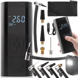 Elektrischer Auto-Pumpenkompressor 12V mit LCD-Display