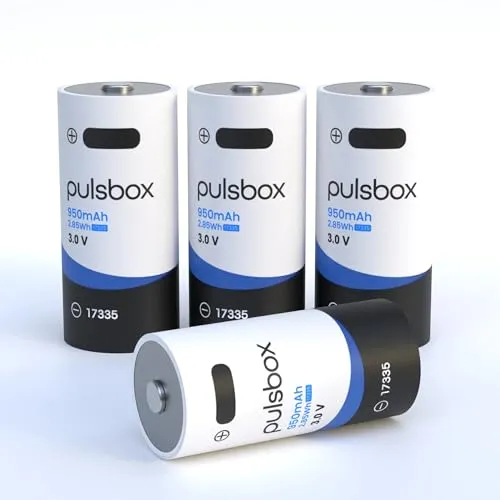 pulsbox 17335 Li-Ion Akku 3.0V 950mAh | USB-C wiederaufladbar - Akkus für universelle Anwendungen: USB-C wiederaufladbar mit hoher Kapazität und integrierten Schutzmechanismen für maximale Sicherheit und Effizienz.