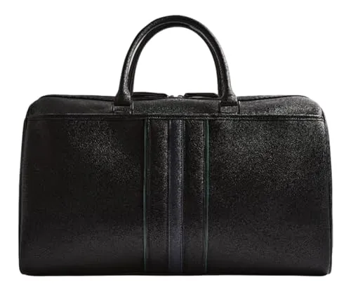 Ted Baker Reisetasche Kelvin Stripe PU Holdall Bag Black schwarz