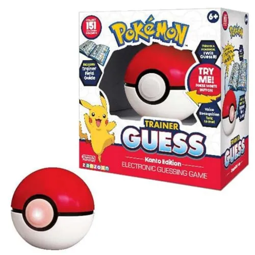 Pokemon Trainer GUESS Kanto Edition - Elektronisches Ratespiel für Pokémon-Fans - Sonstige Kategorie, fördert das Wissen über Pokémon und sorgt für interaktiven Spielspaß für Kinder ab 6 Jahren.