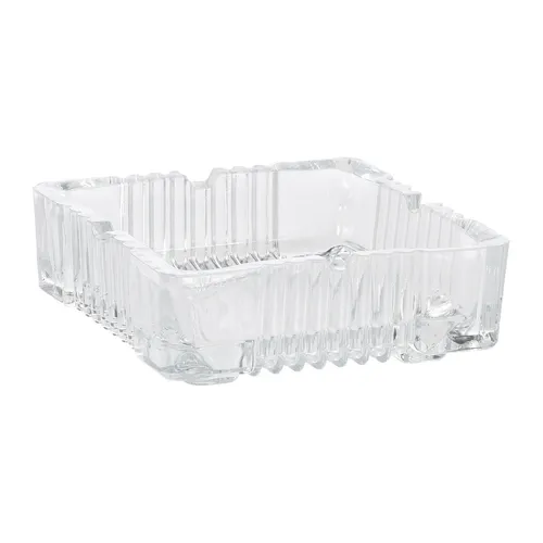 Glas Aschenbecher eckig 10 x 10 cm Tisch Glasaschenbecher Tischaschenbecher