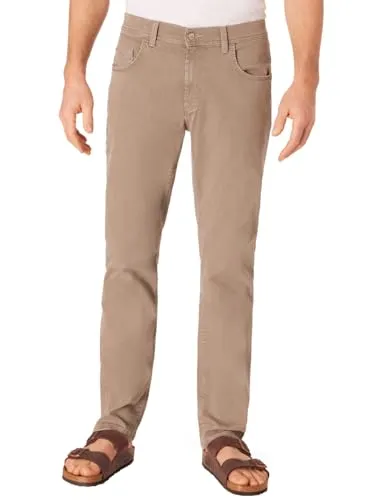 PIONEER AUTHENTIC JEANS Herren Freizeithose Rando | Männer Stoffhose | Regular Fit | Light Brown Denim/Washed Washed | Light Brown Stonewash 6515 8841 | 34W - 34L