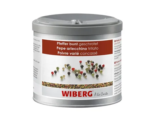 WIBERG Gewürz, Wiberg Pfeffer bunt geschrotet komplexe Geschmacksvielfalt 290g
