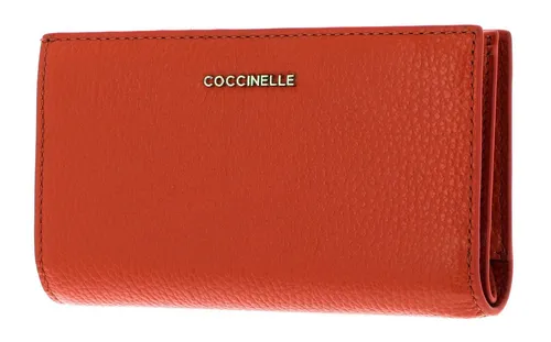 COCCINELLE Geldbörse Wallet aus echtem Leder - Elegante Geldbörse aus hochwertigem Leder mit 12 Kartenfächern und praktischem Zipperfach für Münzgeld. Ideal für den täglichen Gebrauch.
