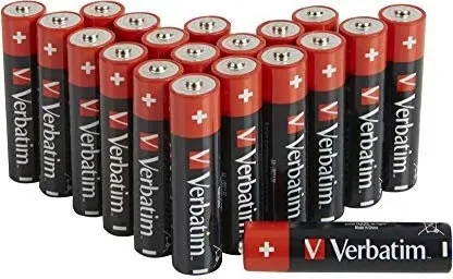 Verbatim ALKALINE BATTERY AA 20 PACK (HANGCARD))