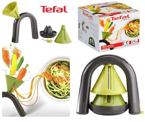 Tefal Ingenio Spiralizer K2290 Spiralschneider Küchenhelfer grün schwarz OVP NEU