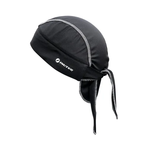 INUTEQ Headcool Bandana - Kühlendes Bandana - Funktioniert mit Wasser - Leichtgewicht - Bis zu 8 Stunden Kühlung - Schwarz