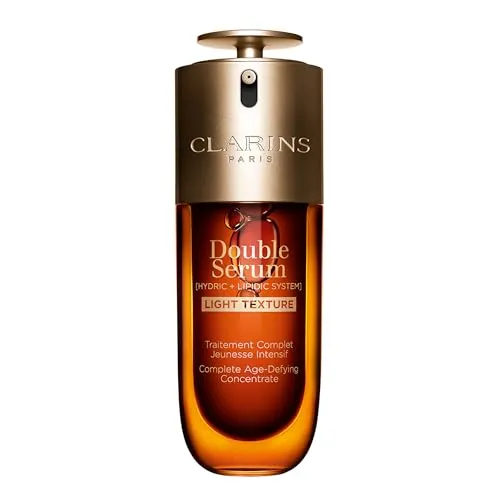 CLARINS Double Serum Light Texture 50 ml - Sonstige Gesichtspflegeartikel mit leichter Textur, ideal für Misch- bis ölige Haut, spendet tiefgehende Feuchtigkeit und bietet Anti-Aging-Effekte ohne öliges Gefühl.
