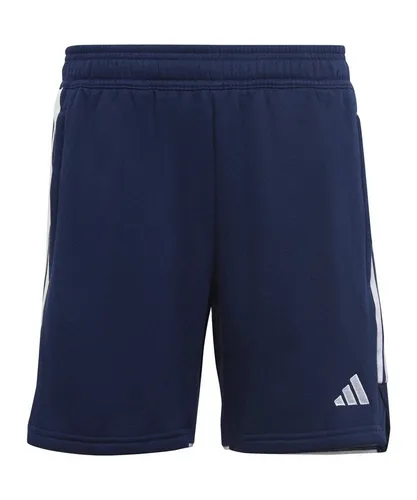 adidas Unisex Kids Tiro 23 League Sweat Shorts - Sporthose aus 70% Baumwolle und 30% recyceltem Polyester, ideal für aktive Kids mit Slim Fit und Mid Rise für optimalen Tragekomfort.